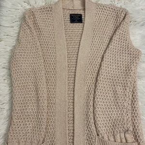 Abercrombie & Fitch XS beige cardigan.